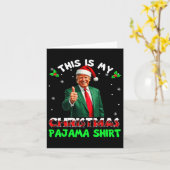 メリークリスマスドナルドトランプサンタこれは私のクリスマス カード (黄色い花)