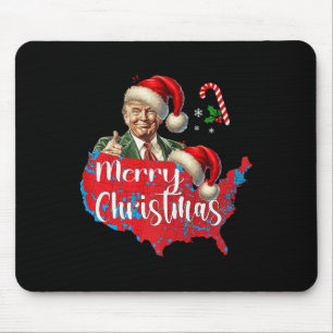 メリークリスマスドナルドトランプ赤カバレッジマップクリスマス マウスパッド
