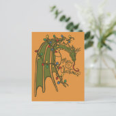 メリークリスマスドラゴンギークホリデー シーズンポストカード (スタンド正面)