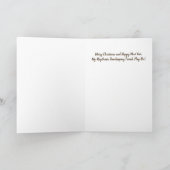 メリークリスマスドラマーのクリスマスカード シーズンカード (内部)