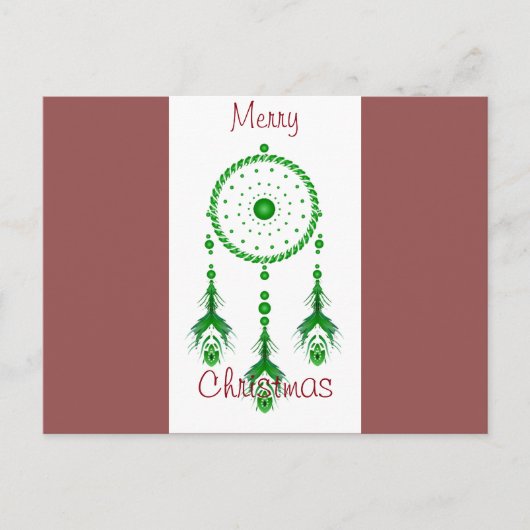 メリークリスマスドリームキャッチャー葉書 シーズンポストカード (正面)
