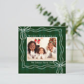 メリークリスマスドードゥードボウ写真グリーンプライド シーズンカード (スタンド正面)