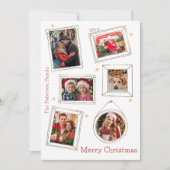 メリークリスマスドードルフレーム数々の写真 シーズンカード (正面)