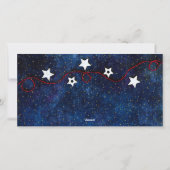 メリークリスマスナイト金ゴールドスター3 Photo Collage シーズンカード (裏面)