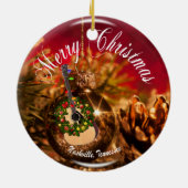 メリークリスマスナッシュビルオーナメントRD セラミックオーナメント (裏面)