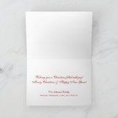 メリークリスマスナッツクラッカーあなたの写真カード シーズンカード (内部)