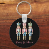 メリークリスマスナツクラッカーバレエフェスティバルクリスマスメンズ キーホルダー (正面)
