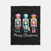 メリークリスマスナツクラッカーバレエフェスティバルクリスマスメンズ フリースブランケット (正面)