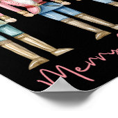 メリークリスマスナツクラッカーバレエフェスティバルクリスマスメンズ ポスター (角)