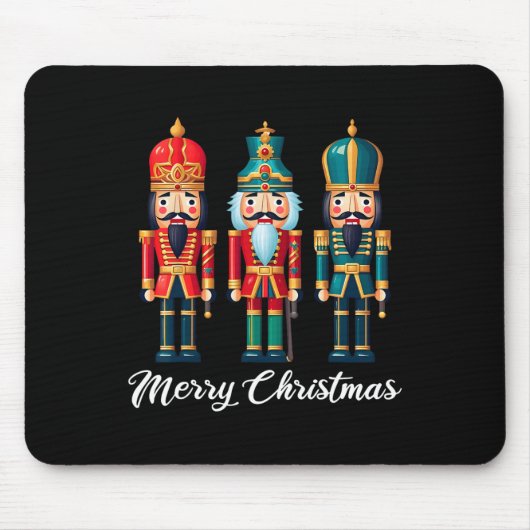 メリークリスマスナツクラッカーバレエフェスティバルクリスマスメンズ マウスパッド (正面)