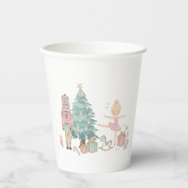 メリークリスマスナツクラッカーバレエ水彩ベビー 紙コップ