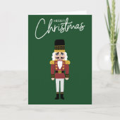 メリークリスマスナツクラッカー – クラシックホリデーカード カード (正面)