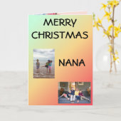 メリークリスマスナナ! カード (黄色い花)