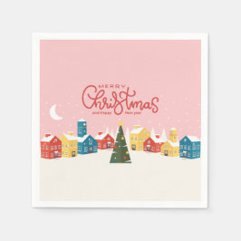 メリークリスマスナプキンズ | ホリデーパーティー スタンダードカクテルナプキン