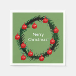 メリークリスマスナプキン スタンダードカクテルナプキン