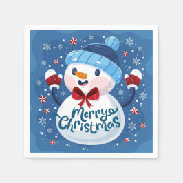 メリークリスマスナプキン スタンダードカクテルナプキン