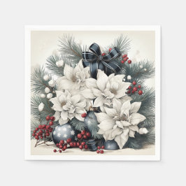 メリークリスマスナプキン スタンダードカクテルナプキン