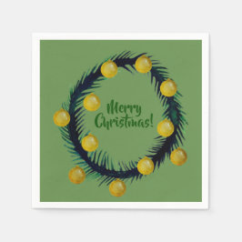 メリークリスマスナプキン スタンダードカクテルナプキン