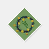 メリークリスマスナプキン スタンダードカクテルナプキン (角)