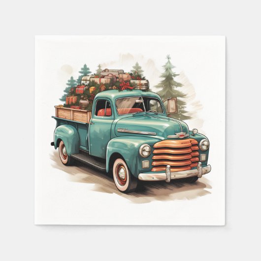 メリークリスマスナプキン スタンダードカクテルナプキン (正面)