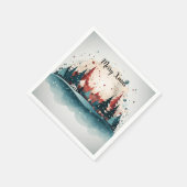 メリークリスマスナプキン スタンダードカクテルナプキン (角)