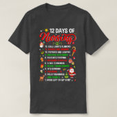 メリークリスマスナースクリスマス12日の授乳法 Tシャツ (デザイン正面)
