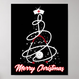 メリークリスマスナースシャツユレタイドプラクティショナー ポスター