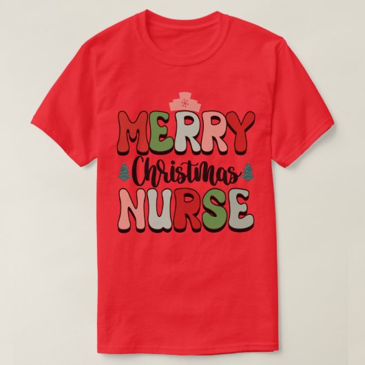 メリークリスマスナース Tシャツ (デザイン正面)