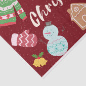 メリークリスマスニットセーター，雪だるま，ツリー 薄葉紙 (詳細)