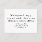 メリークリスマスニューアドレスレッドベリーリース エンクロージャーカード (裏面)