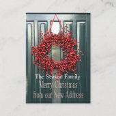 メリークリスマスニューアドレスレッドベリーリース エンクロージャーカード (正面)