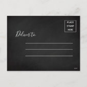 メリークリスマスニューイヤーかわいいタイポグラフィ写真 シーズンポストカード (裏面)