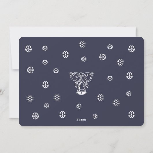 メリークリスマスニューイヤーパーソナライズされたフォトレッド シーズンカード (裏面)