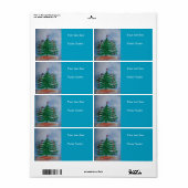 メリークリスマスニューイヤーホリデーラベル ラベル (フルシート)