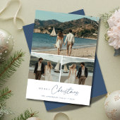 メリークリスマスニューイヤー海事写真航海の シーズンカード