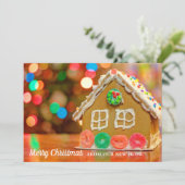 メリークリスマスニューホームアドレスジンジャーブレッドハウス シーズンカード (スタンド正面)