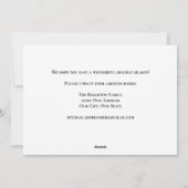 メリークリスマスニューホームアドレスジンジャーブレッドハウス シーズンカード (裏面)