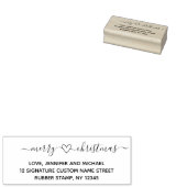 メリークリスマスニューホームアドレス ラバースタンプ (押印)