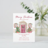 メリークリスマスニューホームドアムービング 案内ポストカード (スタンド正面)