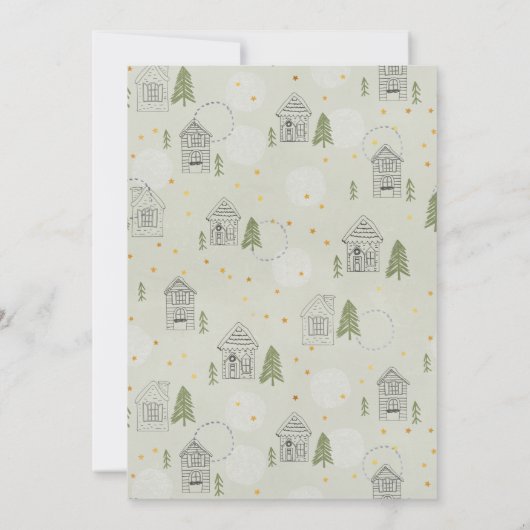 メリークリスマスニューホームノルディックビレッジムービング 案内状 (裏面)