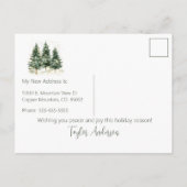 メリークリスマスニューホームパイン 案内ポストカード (裏面)