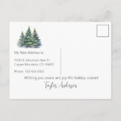 メリークリスマスニューホームパイン 案内ポストカード (裏面)