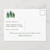 メリークリスマスニューホームパイン 案内ポストカード (裏面)