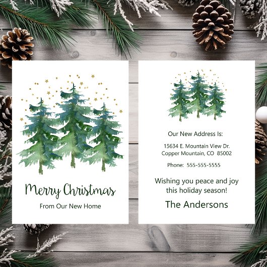 メリークリスマスニューホームパイン 案内状