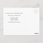 メリークリスマスニューホームフェスティバルホリデームービング ポストカード (裏面)