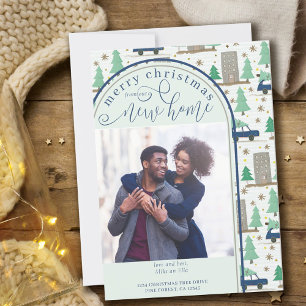 メリークリスマスニューホームフォトカーアンドアパートメント 案内状