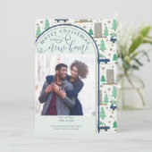 メリークリスマスニューホームフォトカーアンドアパートメント 案内状 (スタンド正面)