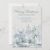 メリークリスマスニューホームフォレストスタグムービング 案内状 (正面)