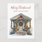 メリークリスマスニューホームフロントドアムービング 案内ポストカード (正面)