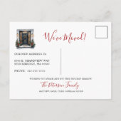 メリークリスマスニューホームフロントドアムービング 案内ポストカード (裏面)